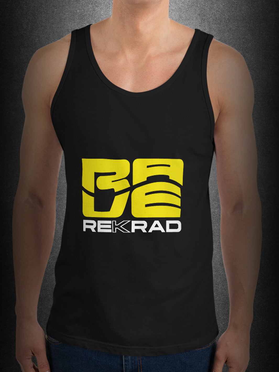 Rave Clothing Stores: RAVE DUDE, Shiny Gold Alligator Print Tank Top